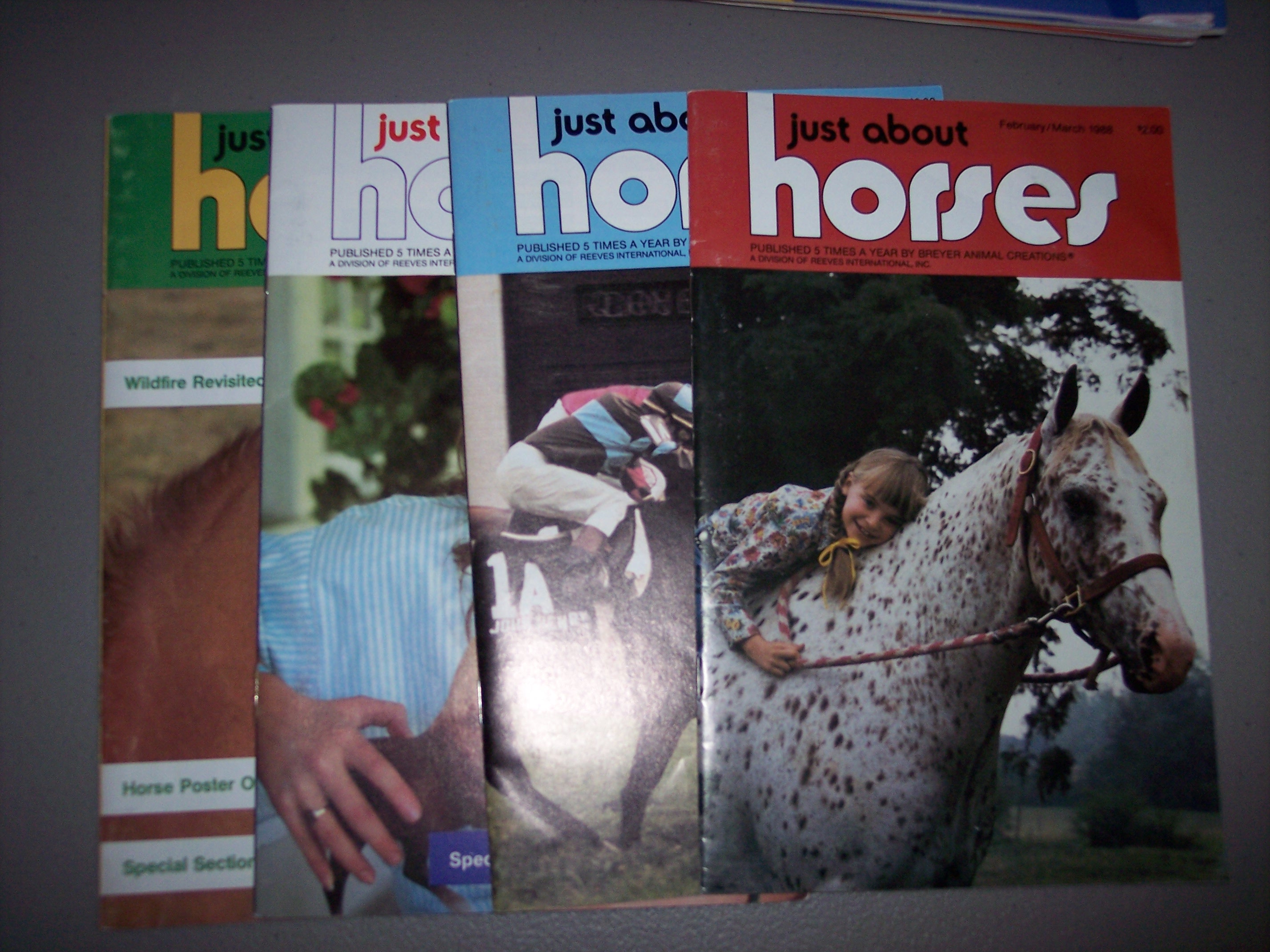 Breyer Just About Horses JAH 1988 4 Issues