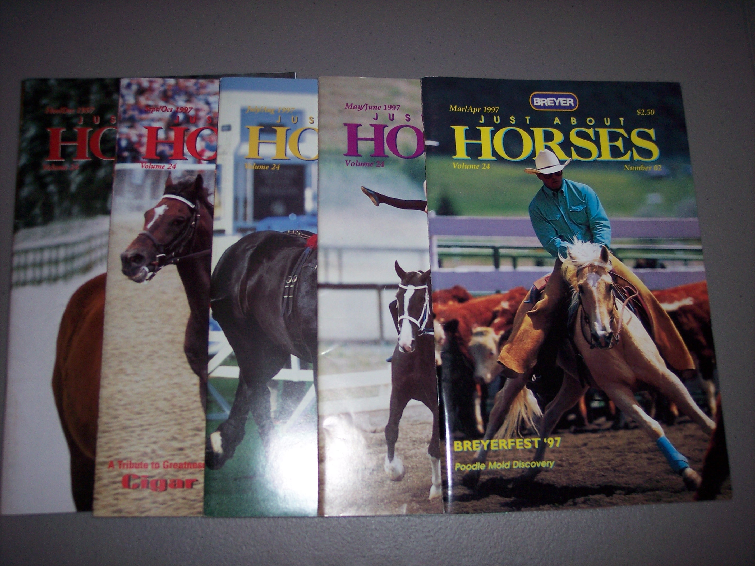 Breyer Just About Horses JAH 1997 5 Issues