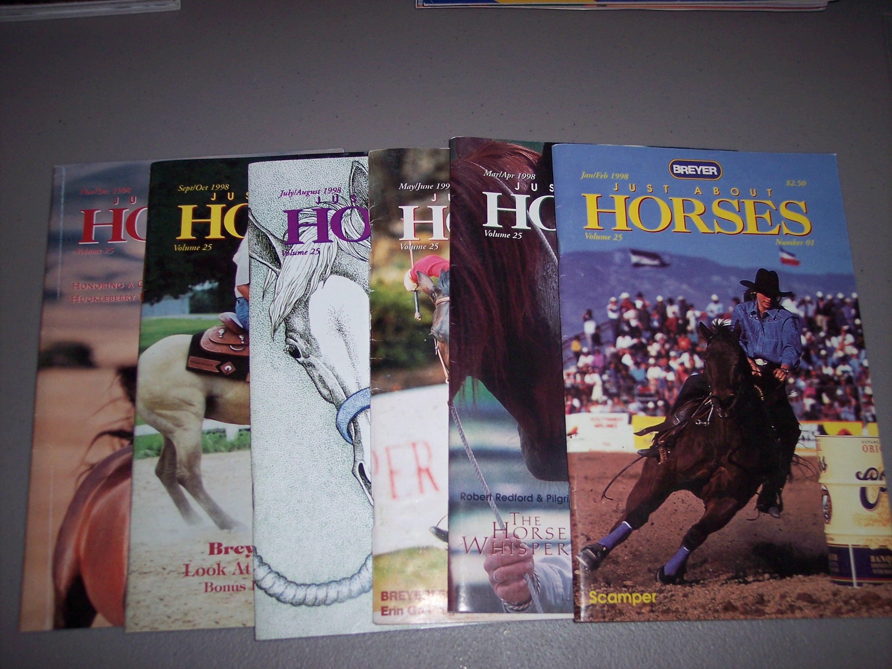 Breyer Just About Horses JAH 1998 6 Issues