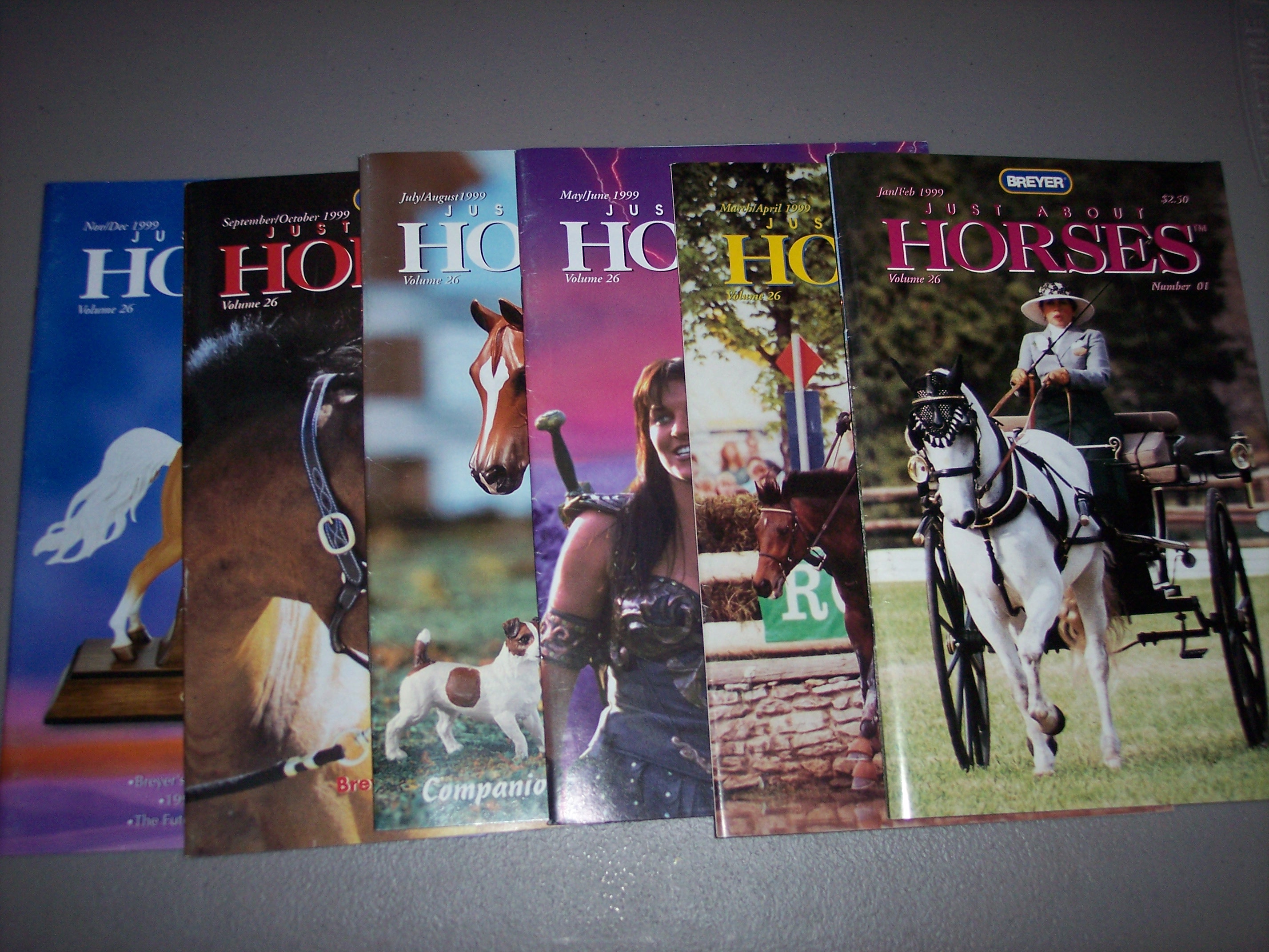 1999 Breyer Just About Horses JAH Magazines Full Set 6 issues good condition 
