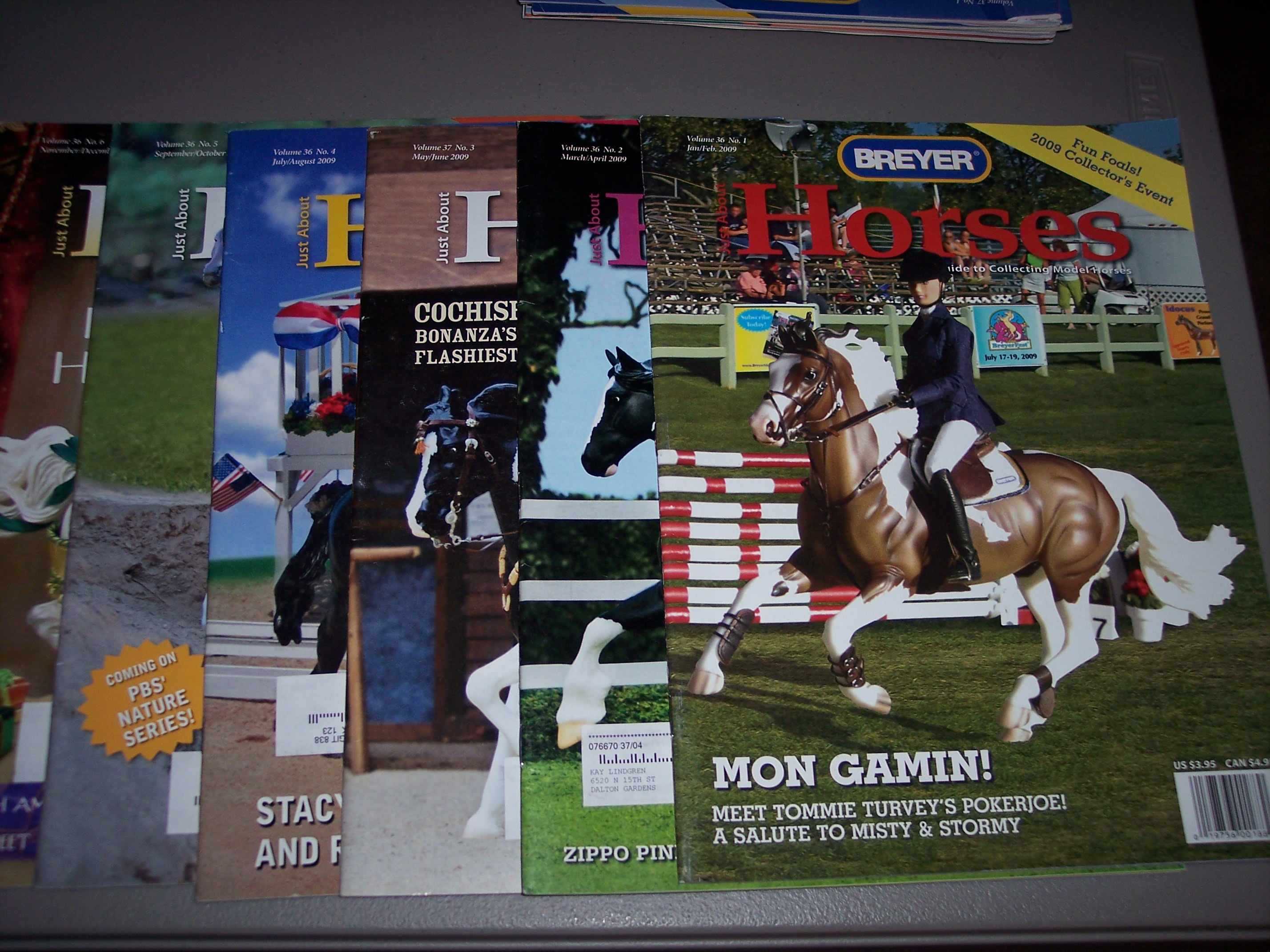 Breyer Just About Horses JAH 2009 6 Issues
