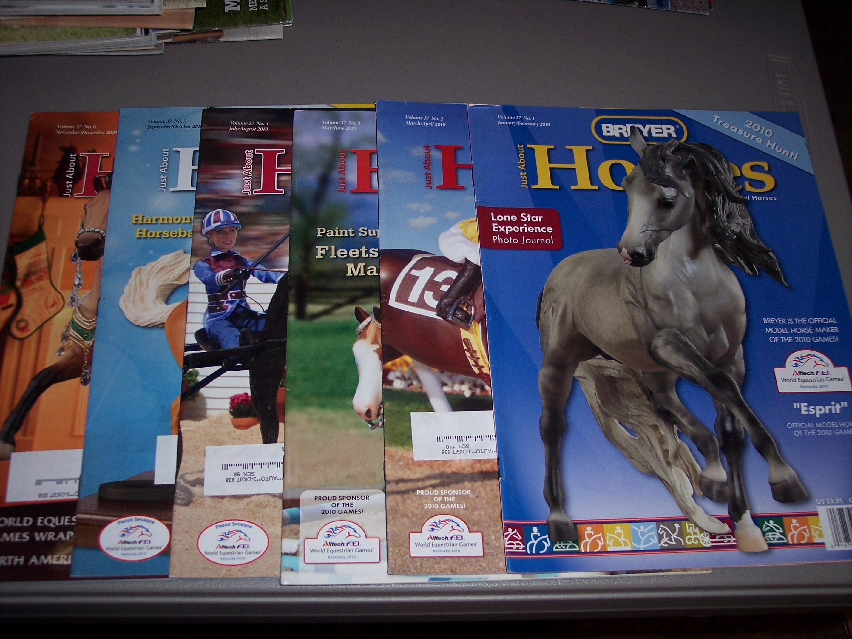 Breyer Just About Horses JAH 2010 6 Issues