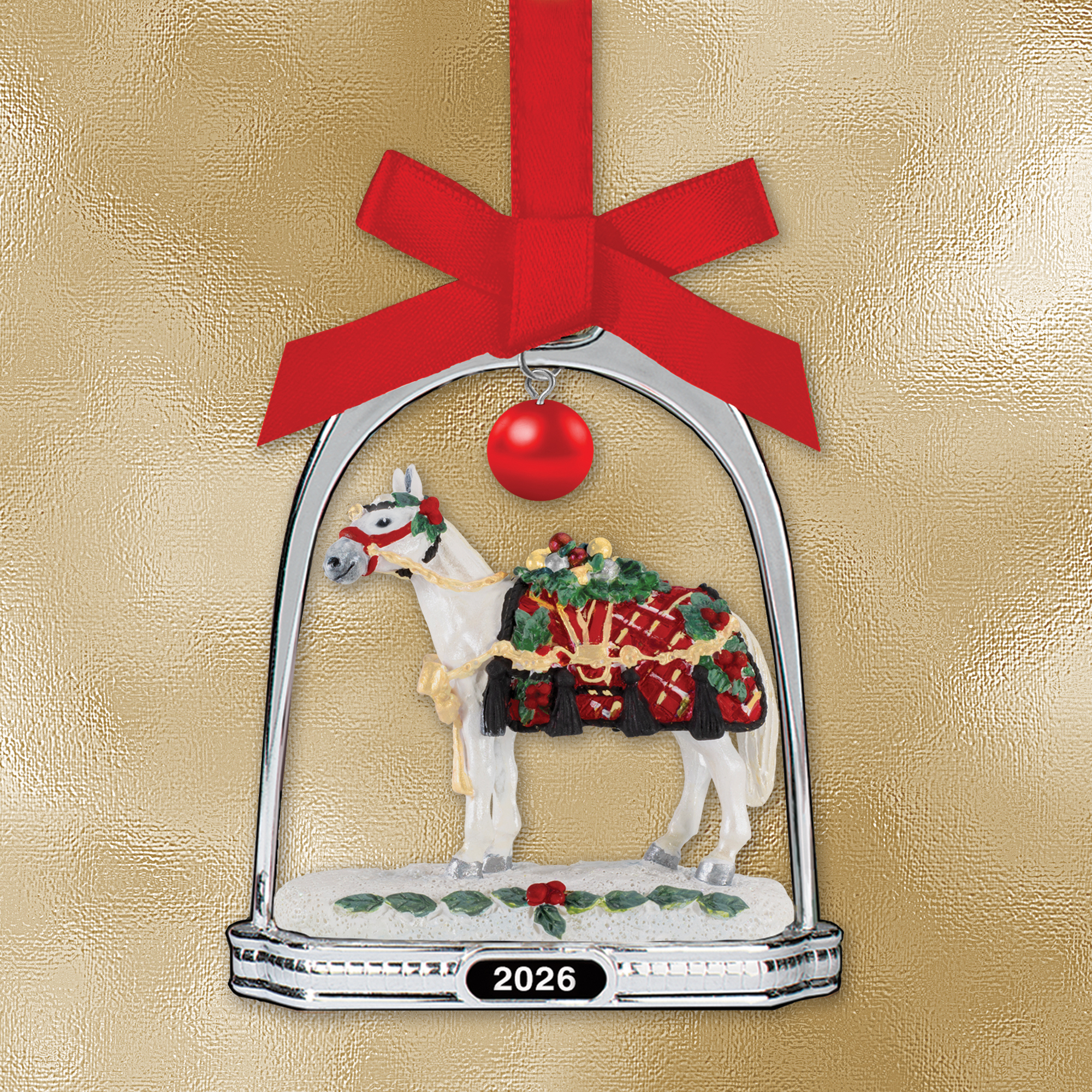 Breyer PREORDER 2026 Christmas Stirrup Ornament #10538