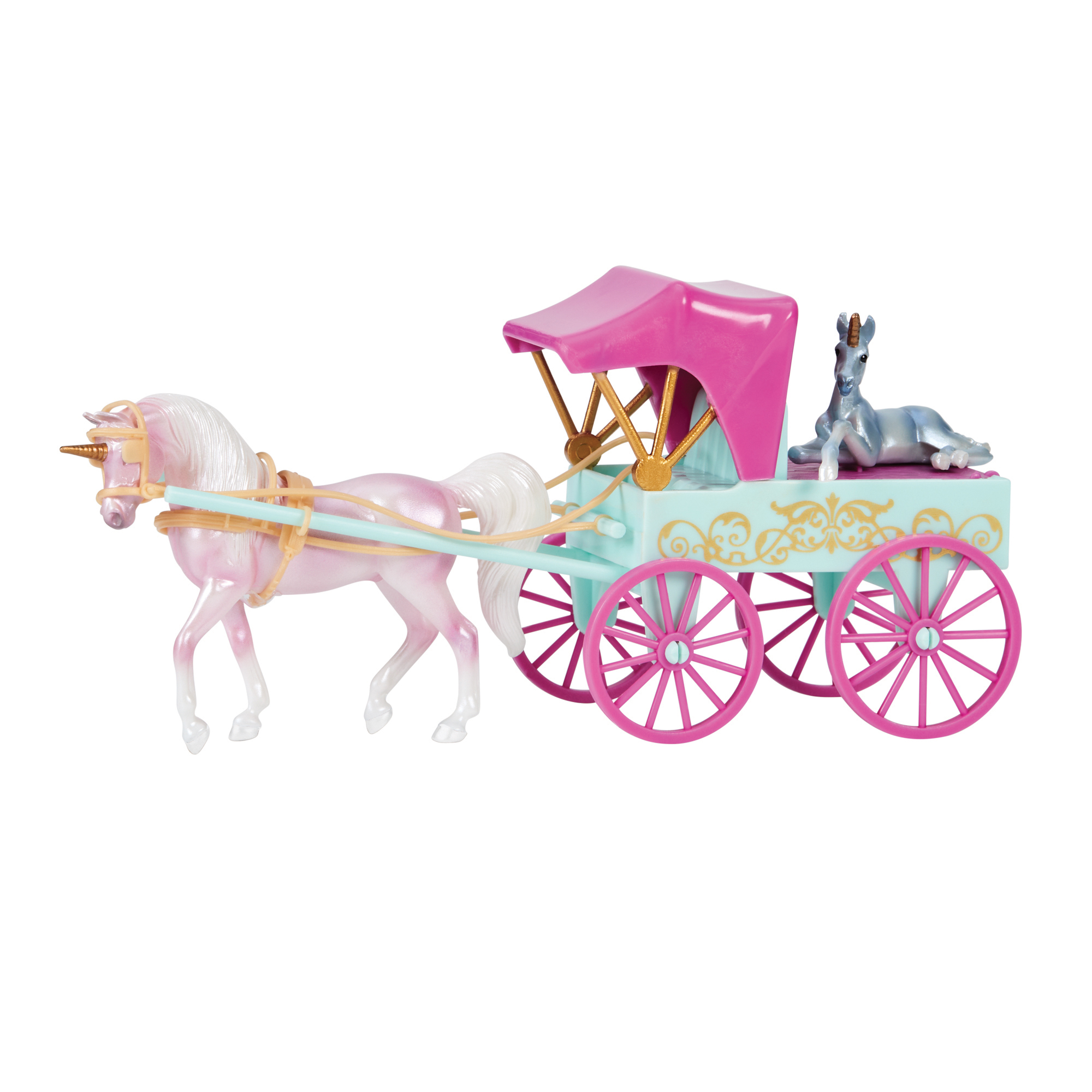 Breyer Stablemates Unicorn Carriage & Foal #10666